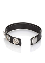 California Exotics Leather 3 Snap Ring