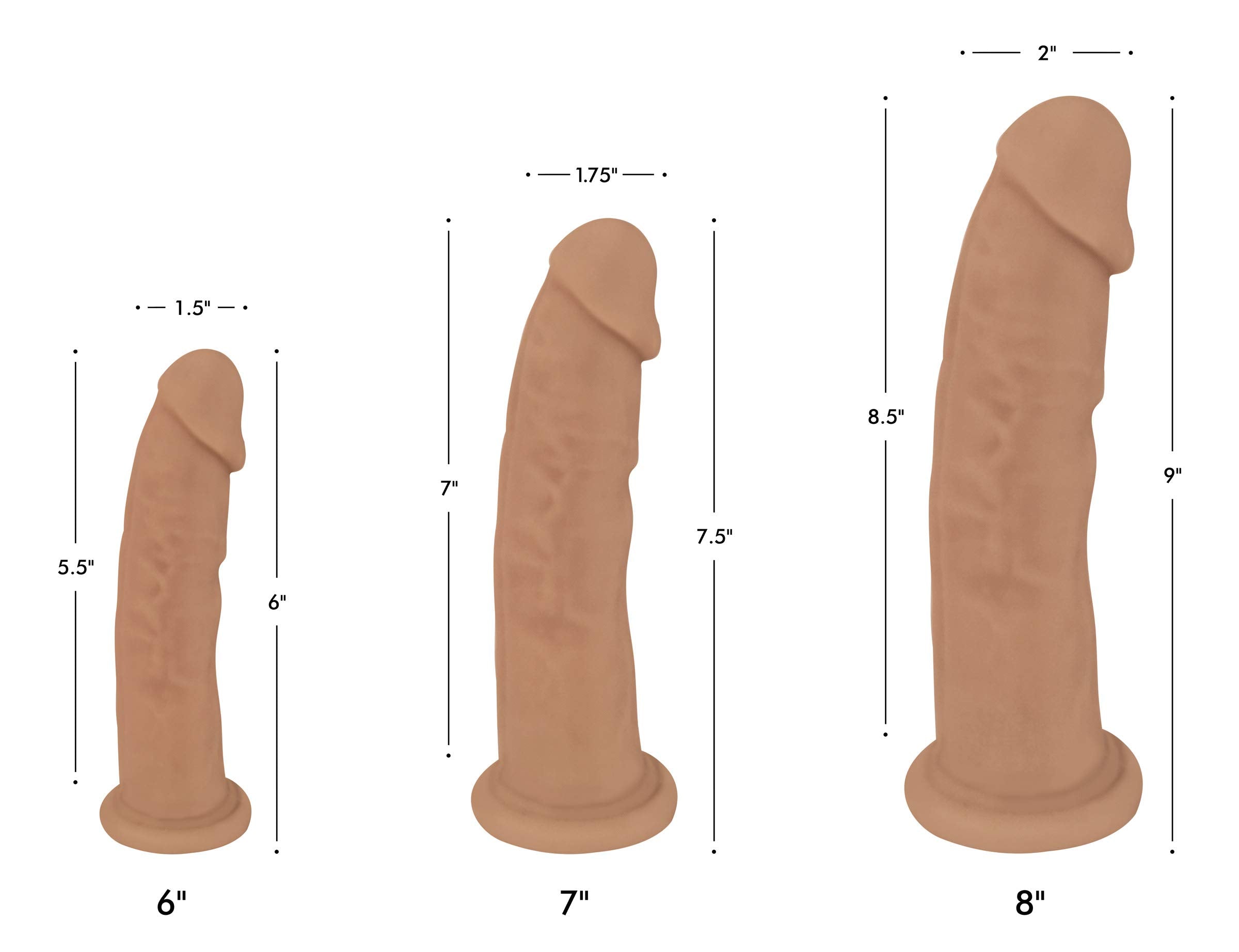 Fleshstixxx 7In Silicone Dildo No Balls Latte