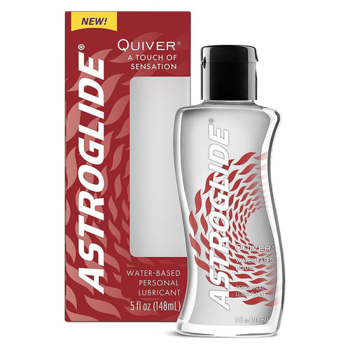 Astroglide Water Based Lube (5oz), Quiver Personal Lubricant, Arousal Sex Lube Adds Sensations for Men, Women and Couples, and E