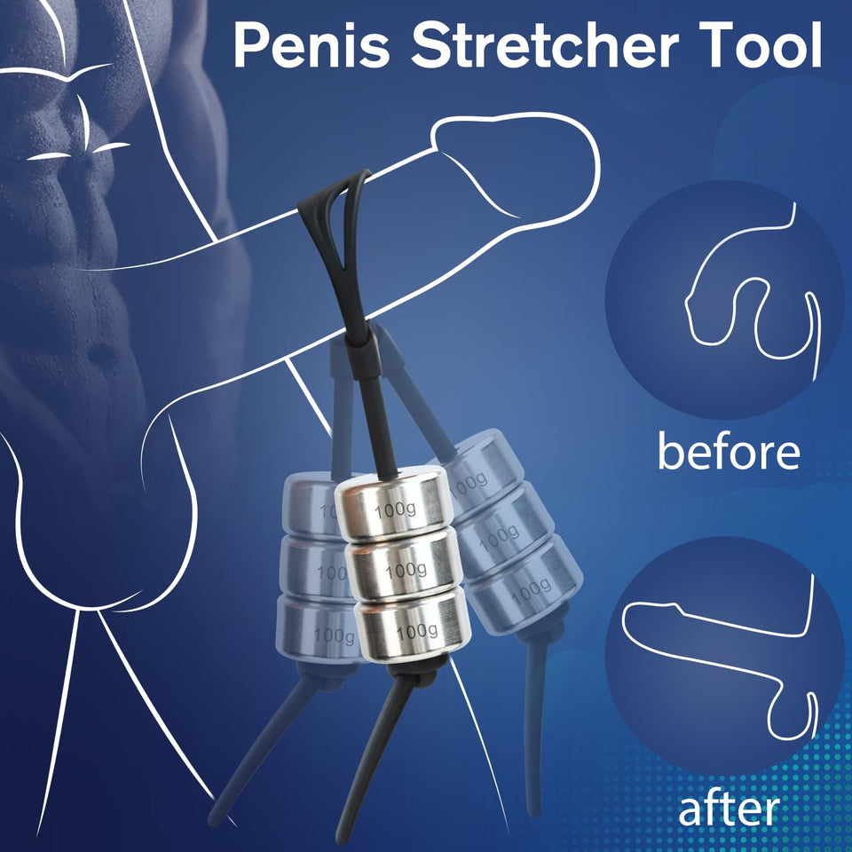 Sex Toys Metal Penis Trainers - Adult Toys Penis Extender with Adjustable Cock Ring, Sex Toys for Men Penis Enlargement Extensio