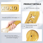 Pure Natural Bamboo XOXO Spanking for Sex Play Paddle,Lightweight Paddle with Durable Smooth Sturdy Finish for Adults, Sex Paddl