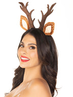 Fawn ear antler headband
