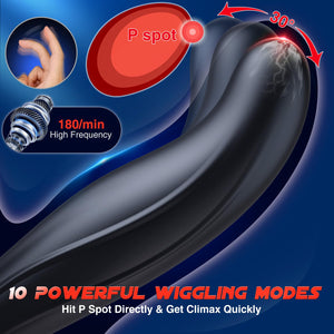 BEISAR Wiggling Sex Toys Anal Vibrator, Adult Toys Sex Toy for Men Prostate Massager Sex Toys Butt Plug Dildo Anal Beads Enema P