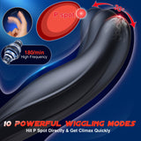BEISAR Wiggling Sex Toys Anal Vibrator, Adult Toys Sex Toy for Men Prostate Massager Sex Toys Butt Plug Dildo Anal Beads Enema P