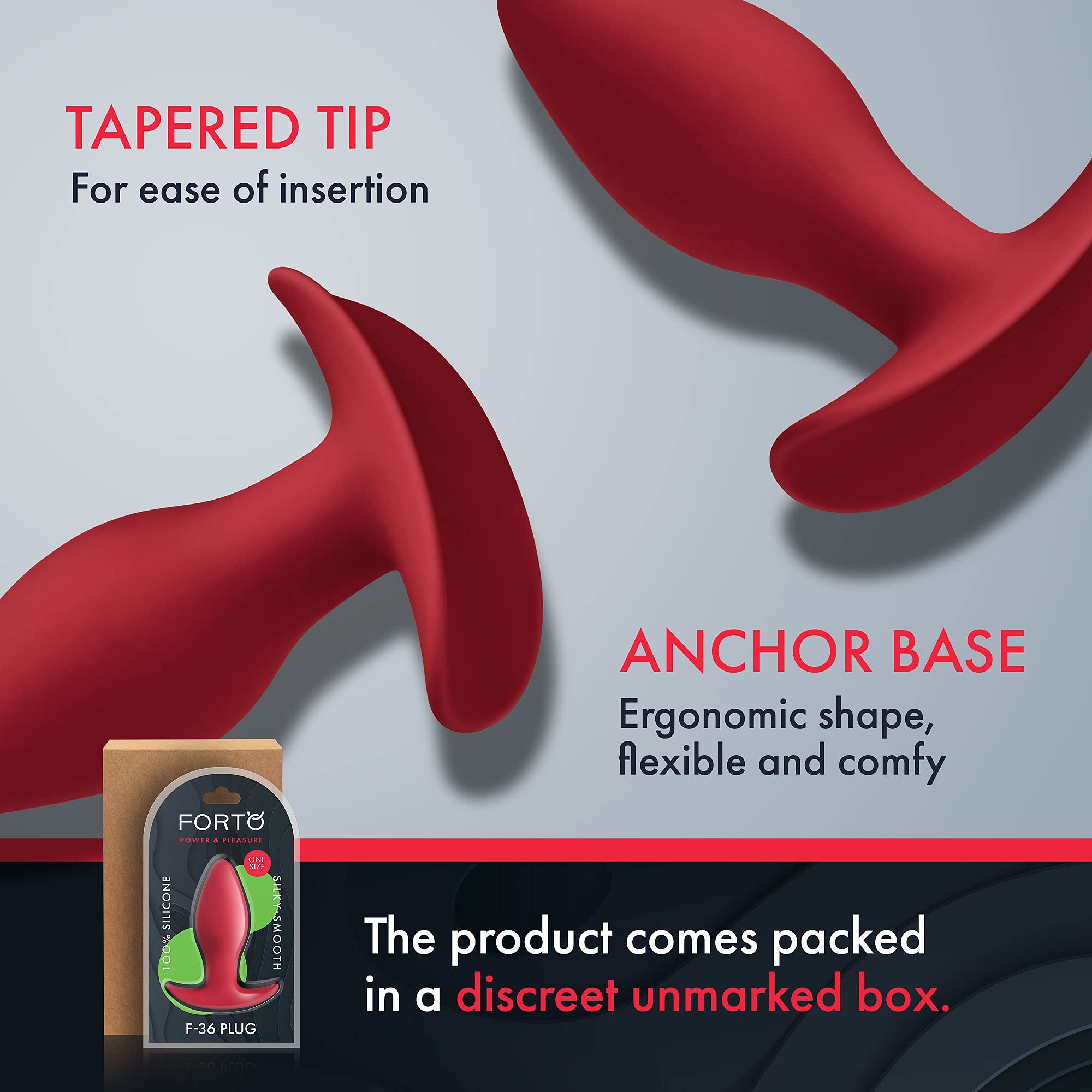 Forto F-36: Silicone T Plug Red