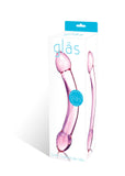 Glas Double Trouble Purple Dildo