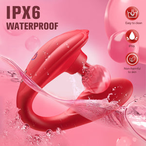 Sex Toys Vibrator with Remote Control - Wearable Vibrator Sex Toys for Women with 10 Licking and Vibration Modes for Without Han