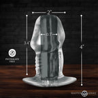 Master Series Dicked Clear Hollow Plug M