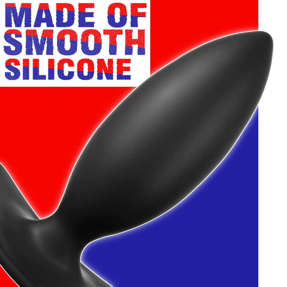 MEBAULT Anal Plug Butt Plug with Safe Curved Base Prostate Massager Dilator Sex Toy for Men Women Masturbation (S)