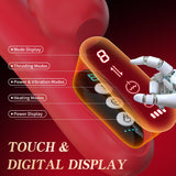 FUKRN Womens Sex Toys Thrusting Vibrator, Thrusting Dildo G Spot Vibrator Clitoral Stimulation Rose Sex Toy with 7 Licking & Thr