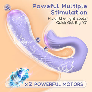 Sexual Pleasure Tools for Women: Remote Control Vibrator Wearable for Female with Strong Vibration, Quiet Dual Motor Internal Vi