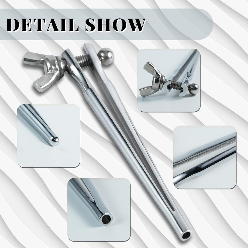 Stainless Steel Urethral Sounds Dilators with Adjustable Screw Hollow Adult Sex Toys - Catheters & Sound Penis Plug Sounding Rod