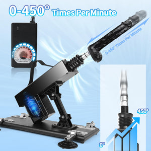 Sex Machine Thrusting Automatic Dildo Machine with Realistic Dildo and Suction Cup Adapter, WIMOSO Thrust Sex Machine for Women