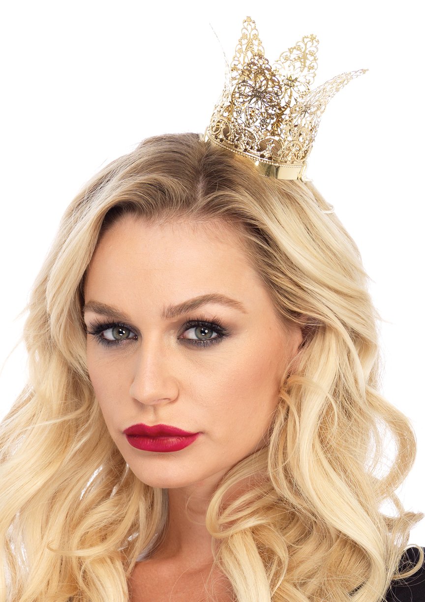 Mini metal filigree crown