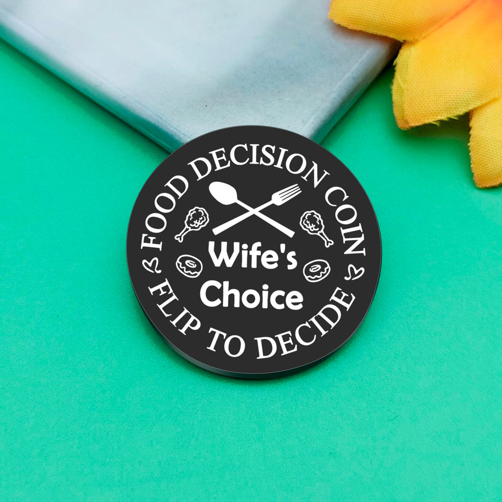 Husband Wife Gift Food Decision Coin Gift Valentines Day Anniversary Birthday Gift for Couple Women Men Gift for Couple Husband