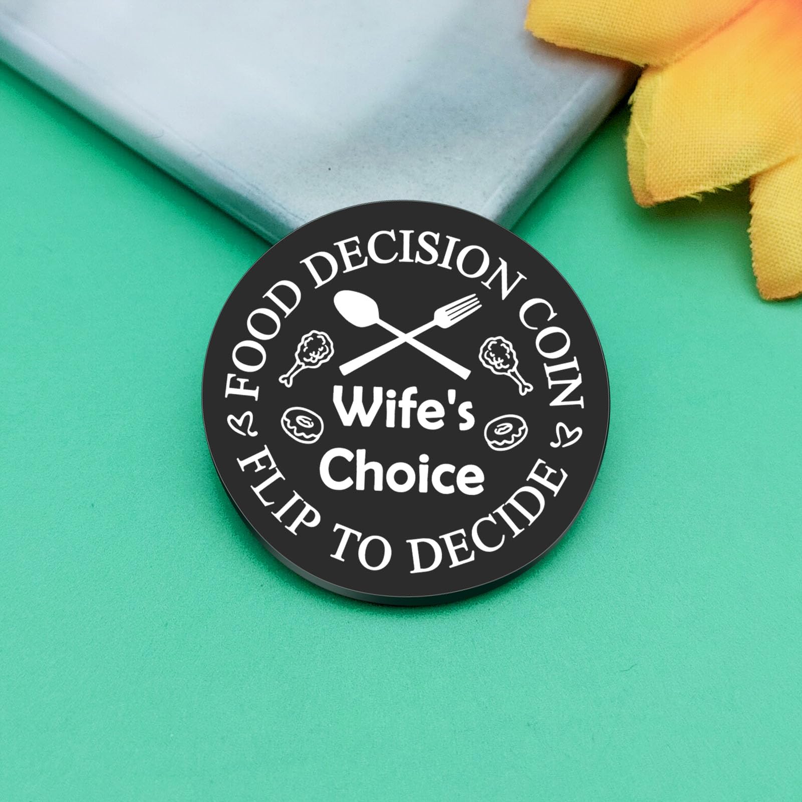 Husband Wife Gift Food Decision Coin Gift Valentines Day Anniversary Birthday Gift for Couple Women Men Gift for Couple Husband