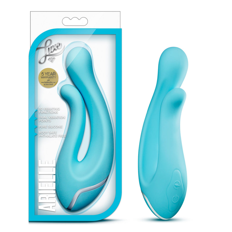 10 Vibrating Functions Dual Stimulation Vibrator - Clitoral And G Spot Stimulator - Platinum Silicone - Sex Toy For Women - Sex 
