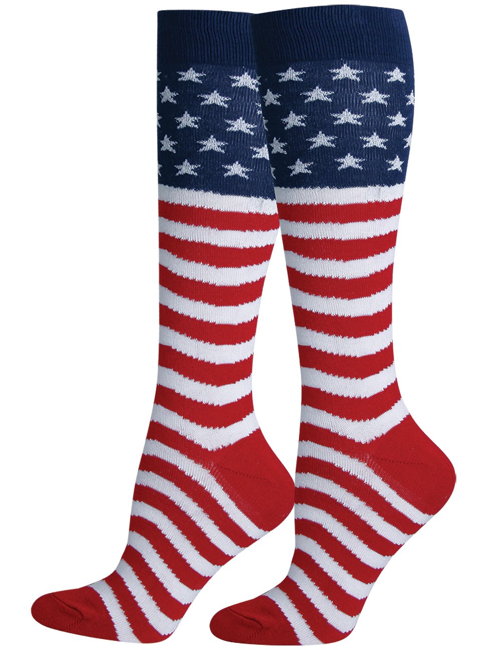 American Flag Knee High Socks,One Size