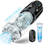Automatic Male Masturbator Sex Toys for Men, Male Sex Toys Penis Pump with 7 Sucking & Vibrating & Thrusting & Rotating & Lickin
