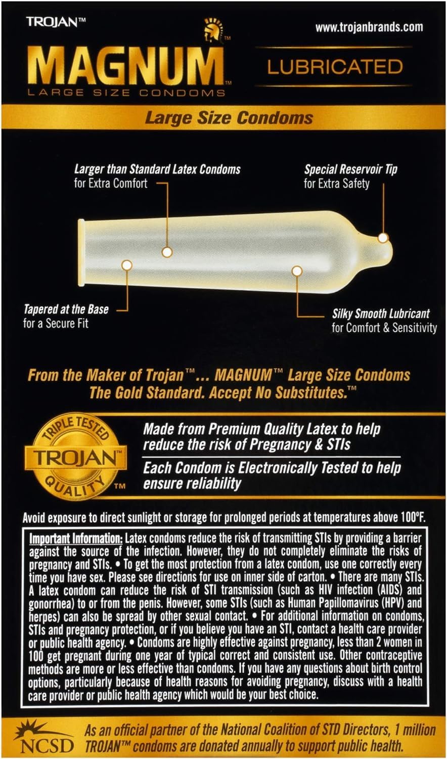 Trojan Magnum X-Large Condoms - 12 Pack Tj64712