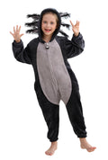 CuteOn Black Axolotl Onesie Kids Animal Pajamas for Boys Girls Halloween Christmas Costume Cosplay Sleepwear Height for 150cm