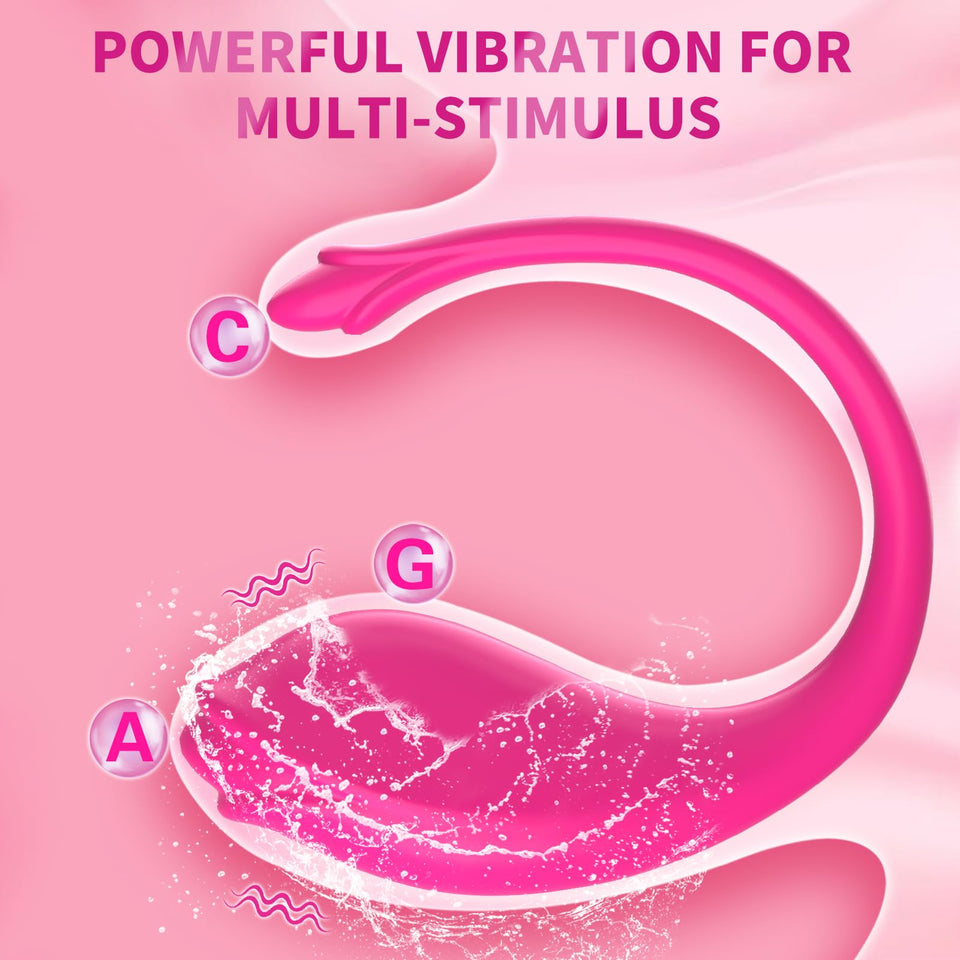 Remote Control Vibrator with App Couple Sex Toys - Wearable G Spot Female Vibrator for Vagina Anal Clitoris Stimulator, 9 Vibrat