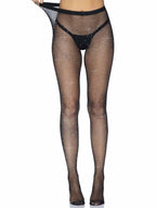 Rhinestone Fishnet Crotchless