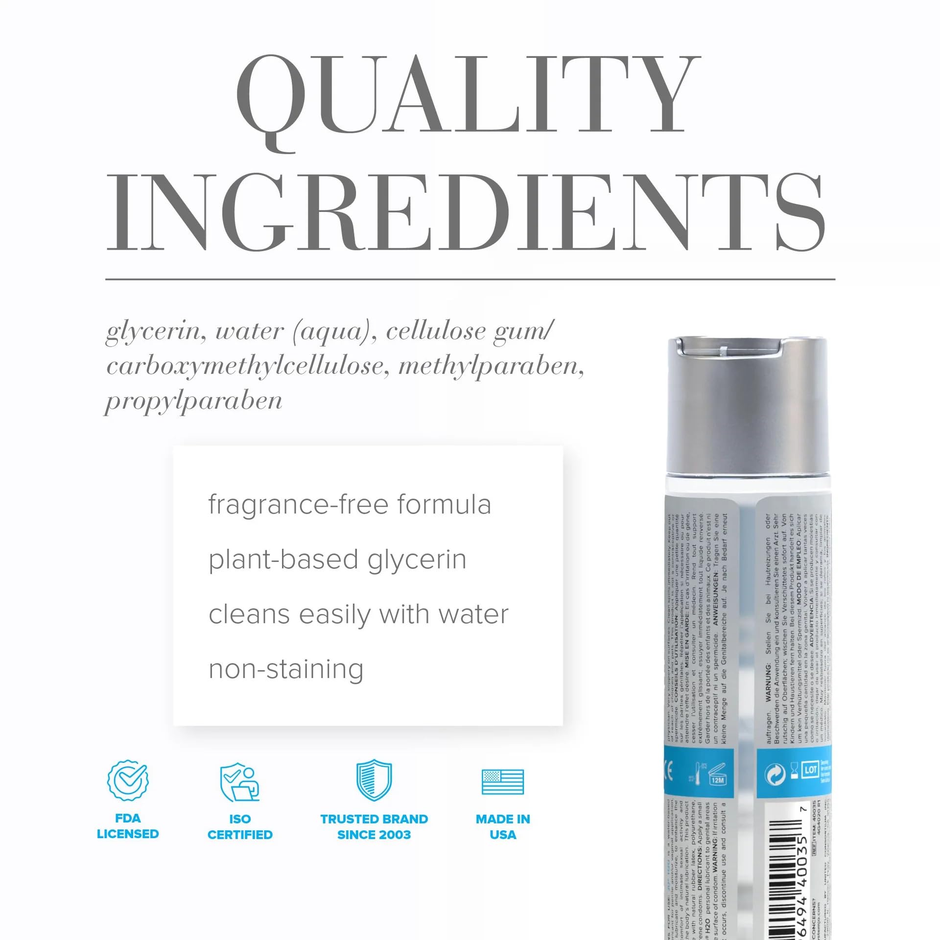 System Jo Personal H2O Lubricant, 4 Fl Oz