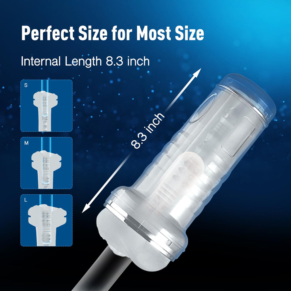 Tracy'S Dog Male Masturbators, Adult Sex Toys Crystal Masturbator Cup Transparent Sleeve Pocket Pussy Stroker For Men Masturbation