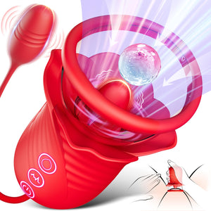 Women Sex Toy Sucking Vibrators - Clitoris Vagina Pussy Pump Tongue Vibrators for Women Quick Sexual Pleasure, 5 & 10 Modes, Fem