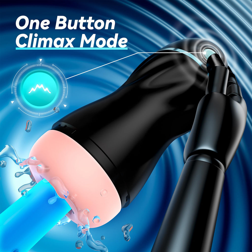 Automatic Sucking Male Masturbators with APP Control - EINSEO Upgraded 7 Vibration & Suction Hands Free Male Stroker with 3D Rea