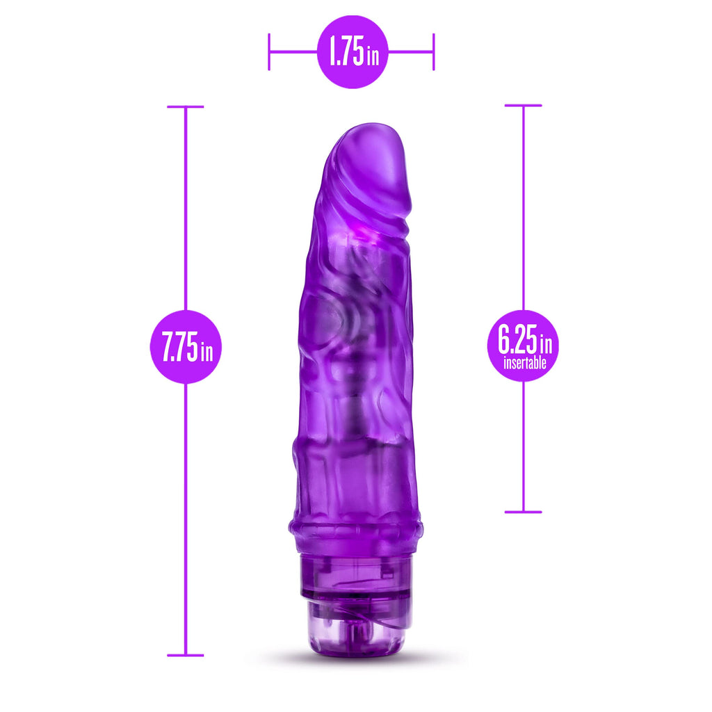 Blush B Yours Vibe 3 - Feels Real Realistic 7.75 Inch Vibrating Dildo - 1.75 In Width - Ipx7 Waterproof - Soft Flexishaft Bendab