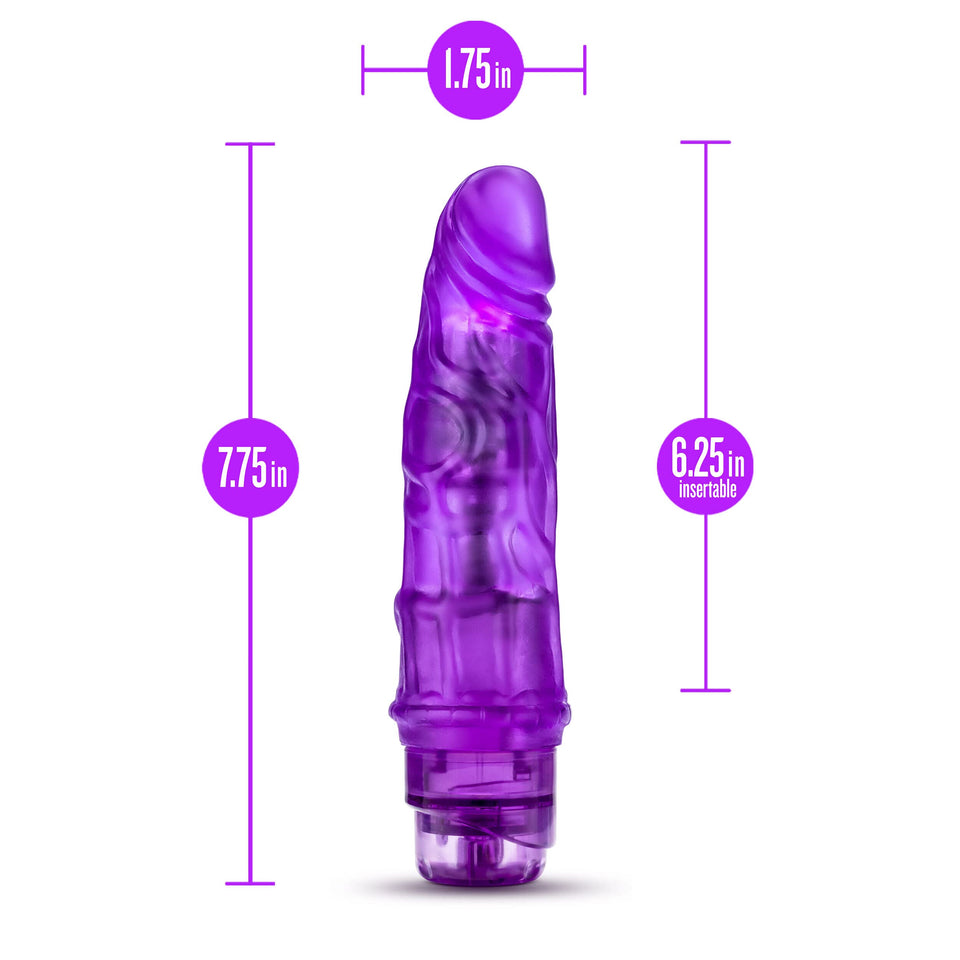Blush B Yours Vibe 3 - Feels Real Realistic 7.75 Inch Vibrating Dildo - 1.75 In Width - Ipx7 Waterproof - Soft Flexishaft Bendab