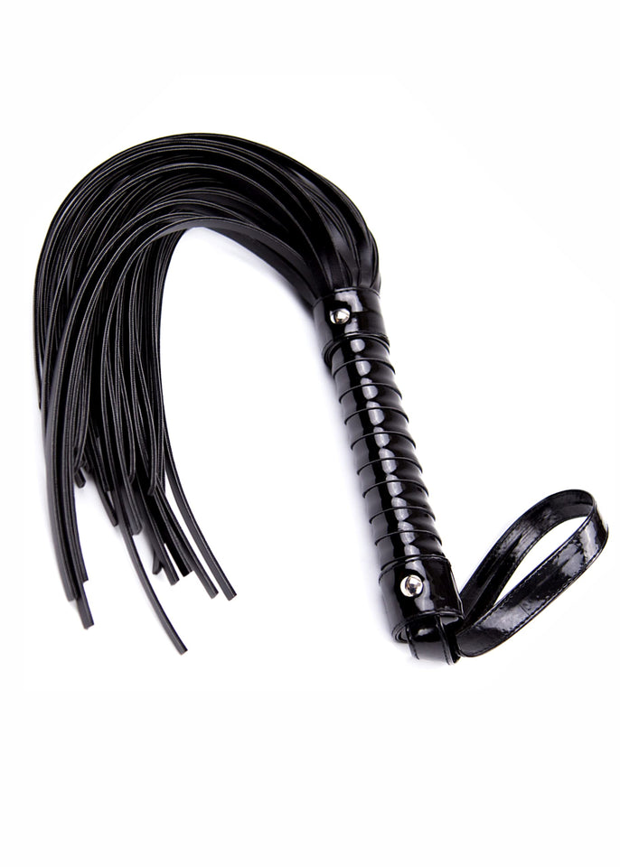 DINDO Sex Whip for Adult Couples Games, Belted Black Leather BDSM Whip for Spanking, Kinky Sex Toy Floggers Adult Play 28''
