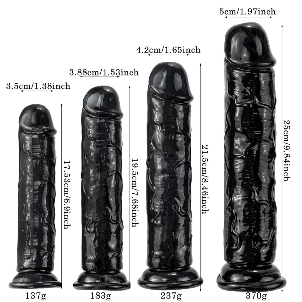 Black Realistic Dildo,7 Inch Small Dildo With Strong Suction Cup For Hand-Free Play, Adult Sexy Toy For Men Women Female Couples