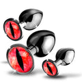 CREATURE COCK SINISTER EYE METAL BUTT PLUG SET