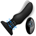 Rimmers Curved Rimming Plug With Remote, Model M, Black