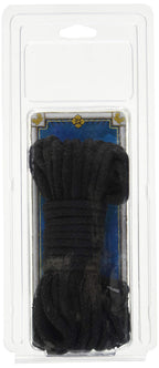Doc Johnson Japanese Bondage Rope - Soft Cotton Rope - Gentle On The Skin - 32 Feet Of Rope - Black