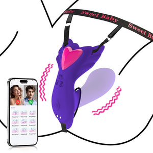 Panty Wearable Vibrator Insert Dildo Womens Sex Toys with 9 Vibrations, APP Control Adult Sex Toys for Couples Vibrater, G Spot