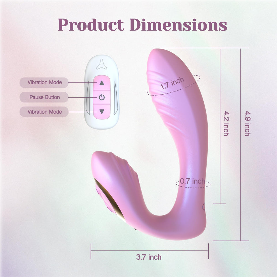 Tracy 's Dog Wearable Clitoral G Spot Vibrator, Remote Control Adult Toys for Women Couple, Flexible Vibrating Sex Toy Panty Vib