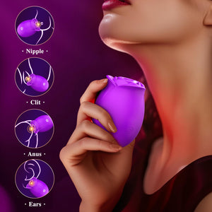 Gasevimo Rose Sex Toy Adult Toys - Sucking Vibrator Adult Sex Toy with 5 Sucking & Vibrating Rose Sucker G Spot Vibrators, Women