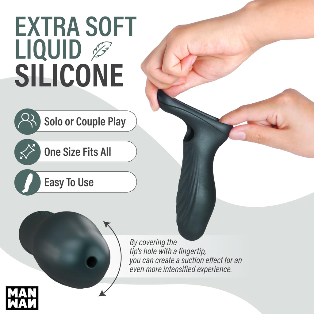 Man Wan Ryzer Penis Extender &Sleeve Gry