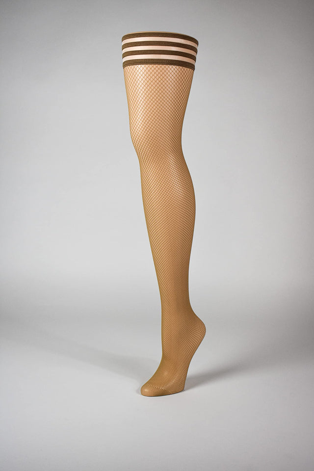 Kixies Sammy White Fishnet Size C