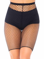 Industrial Net Biker Shorts. - O/S / Black