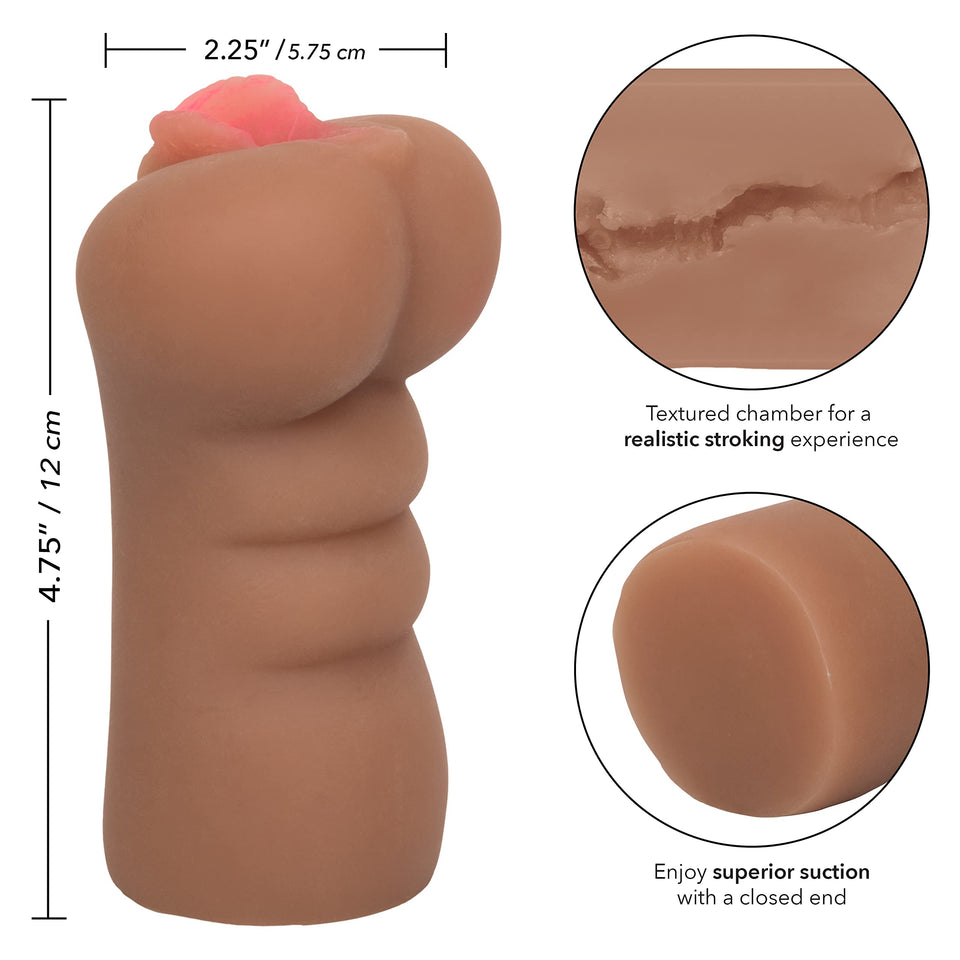 Calexotics Cheap Thrills Naughty Nurse - Travel Sized Male Masturbator - Silicone Masturbation Sleeve - 5 Inch Adult Male Sex To
