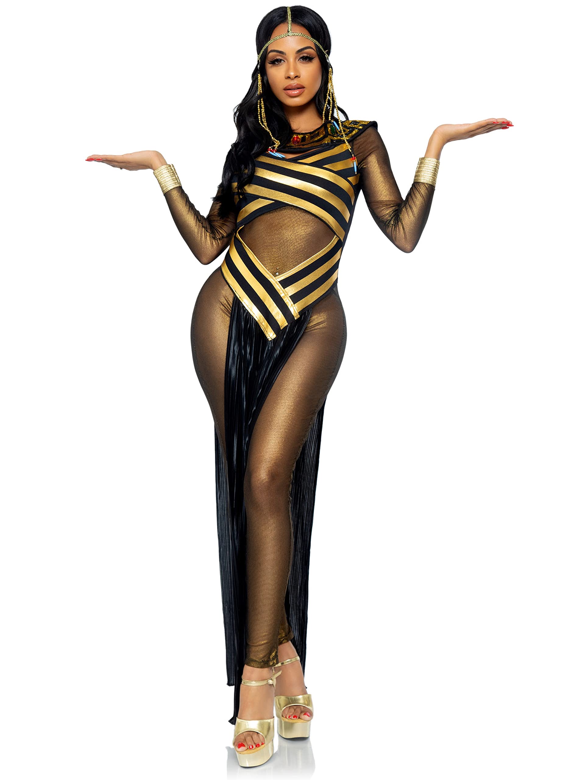 3Pc.Nile Queen Catsuit Dress W