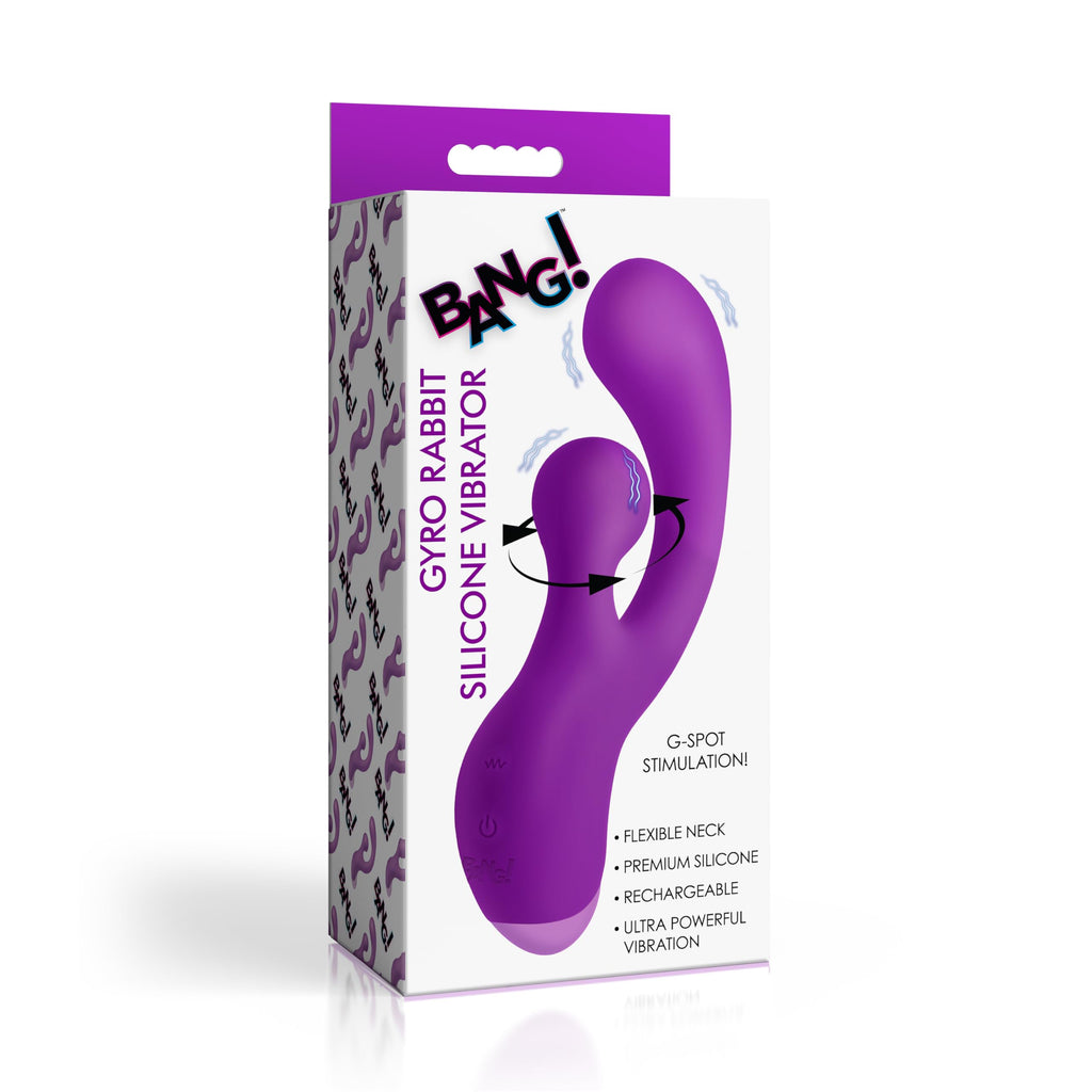BANG! Gyro Rabbit Silicone Vibrator Purp