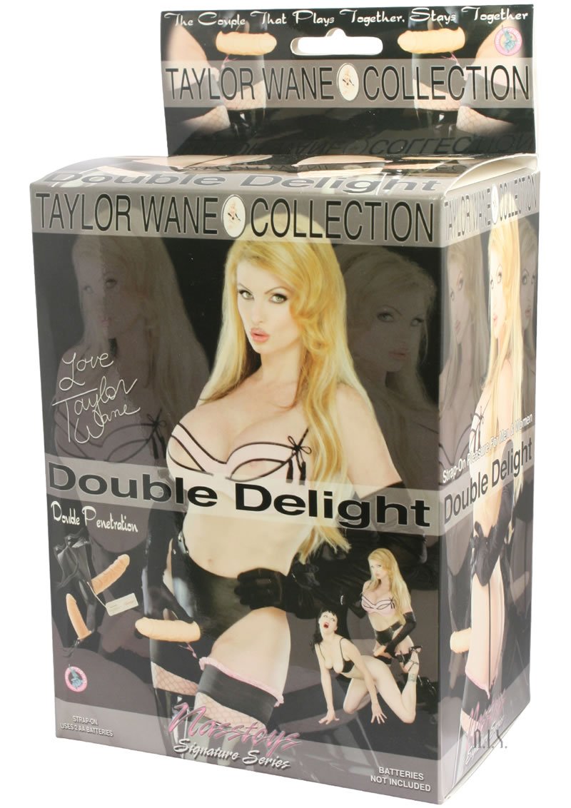 Taylor Wane Double Delight Strap-On With Vibrating Dong Dildo