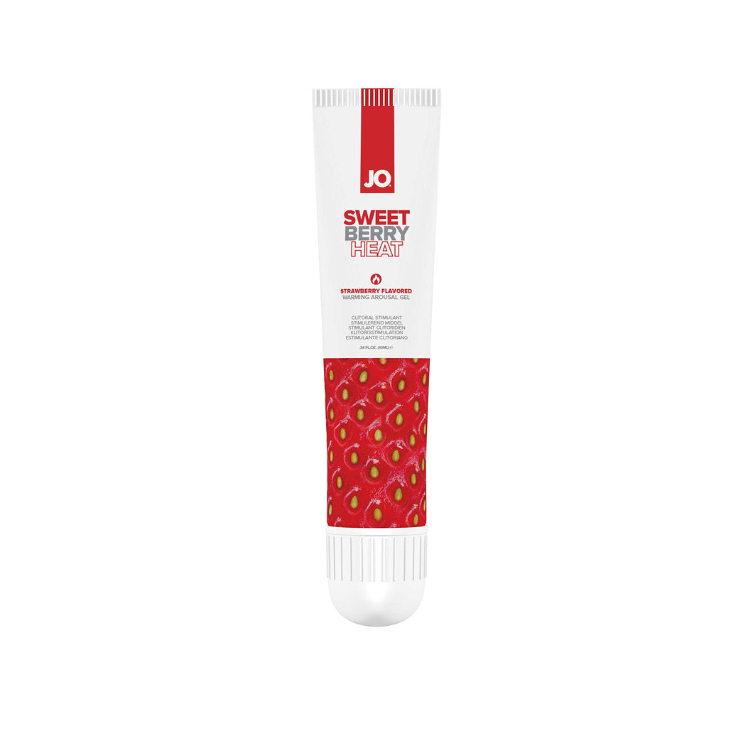System Jo Sweet Berry Heat Flavored Clitoral Warming Arousal Gel - Infused Strawberry Fruit Flavor 0.34 Ounce/ 10Ml