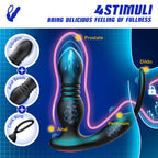 BEISAR Prostate Massager Anal Vibrator Thrusting Vibrating 7 Modes with Cock Ring Anal Plug Anal Sex Toys P Spot Massager Male S